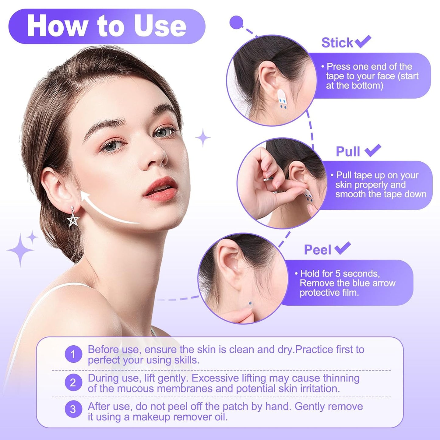 Invisible Face Lift Tape